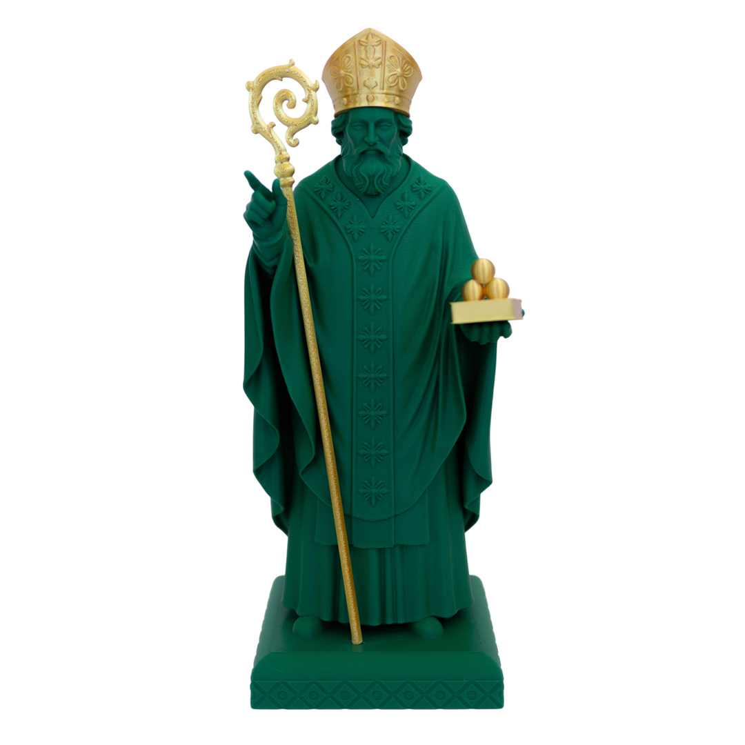 San Nicola verde bosco-oro