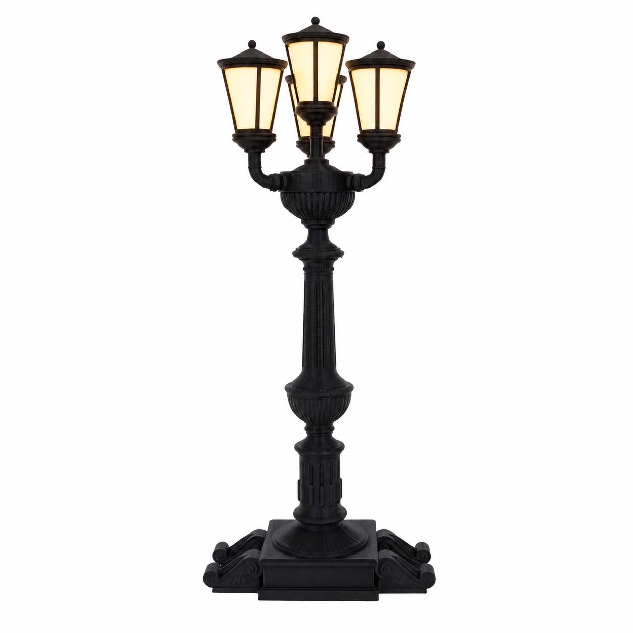 Lampione illuminato ricaricabile con luce calda