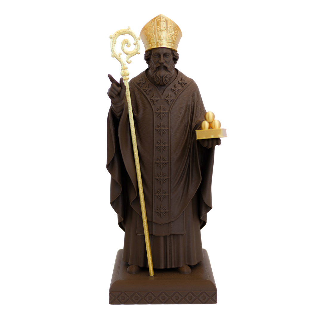 San Nicola marrone-oro